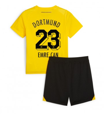 Borussia Dortmund Emre Can #23 Koszulka Podstawowych Dziecięca 2023-24 Krótki Rękaw (+ Krótkie spodenki)